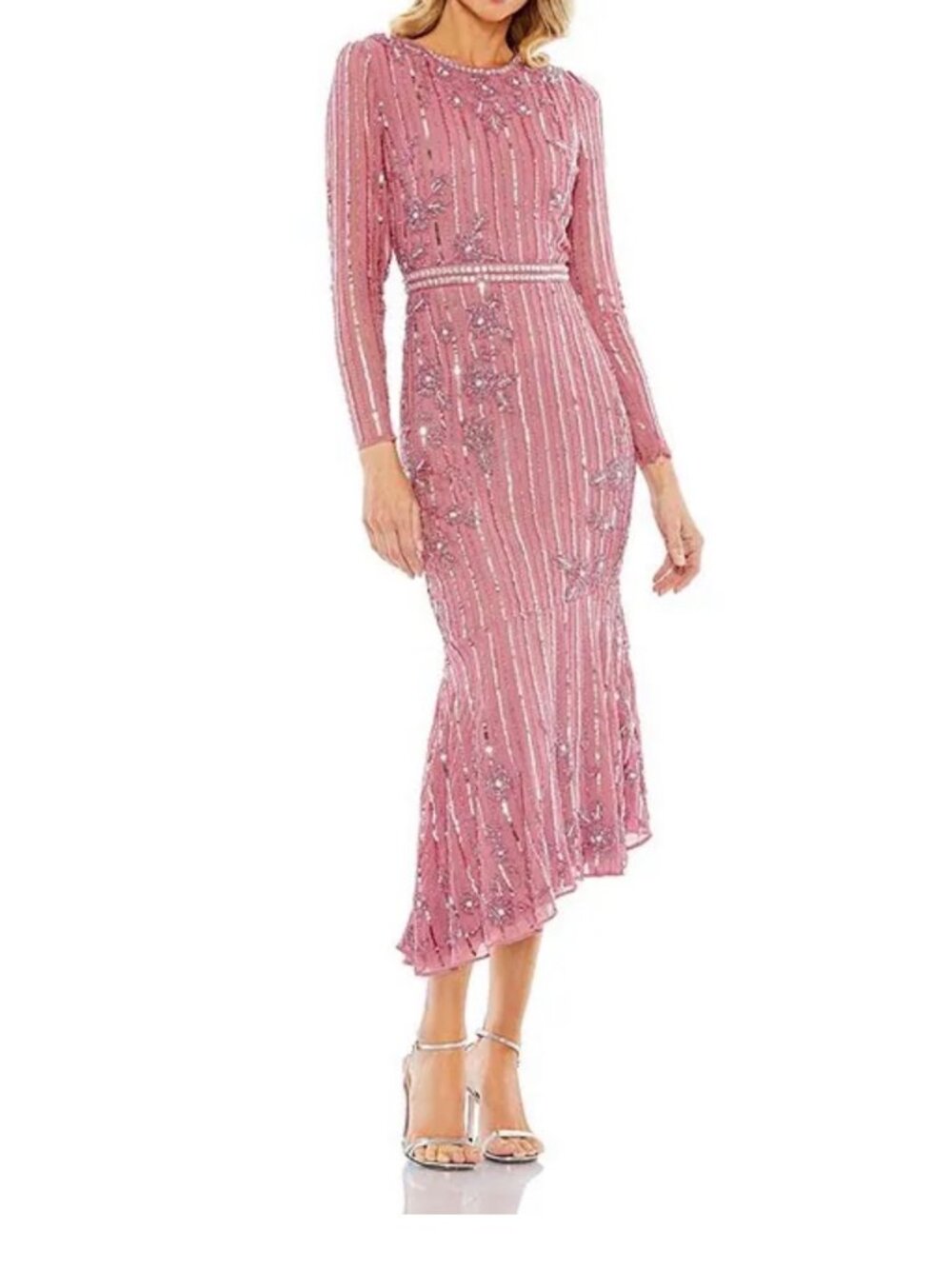 Mac Duggal Printed Long Dress w/ Tags